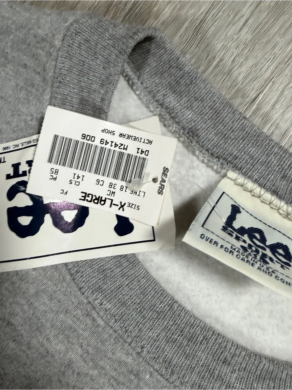 Vintage 1996 Minnesota Vikings Lee Sport Sweatshirt XL NWT - Picture 5 of 10